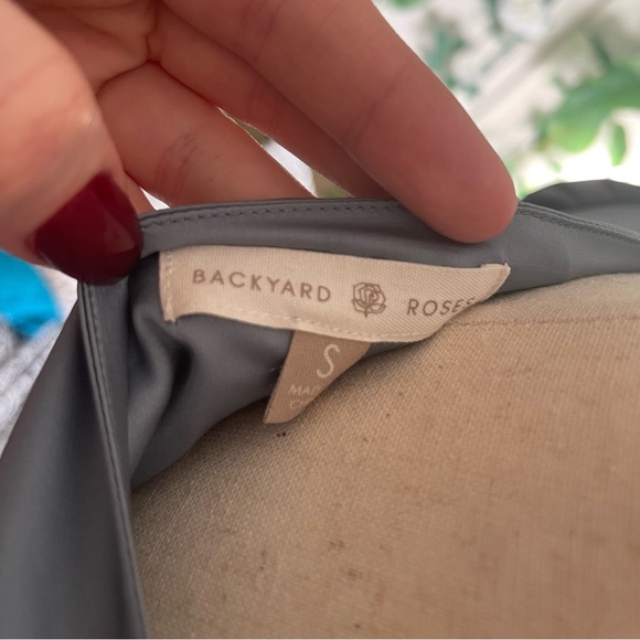 Backyard Roses Satin Dress! ✨🍸 - Picture 5 of 5